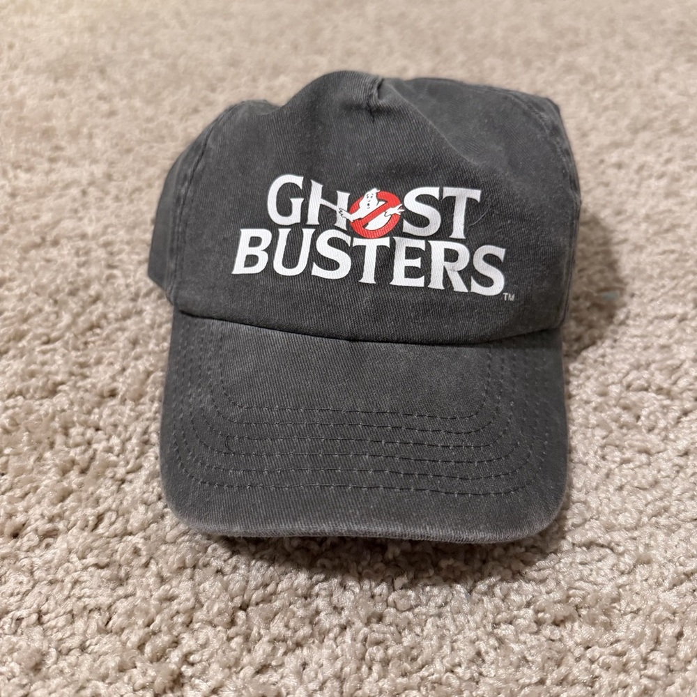 Ghost Busters Hat/Cap Grey Adjustable Snapback OSFM NWT